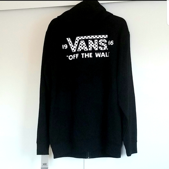 Vans Other - NWT Men's Vans Full Zip Hoodie Black Jacket